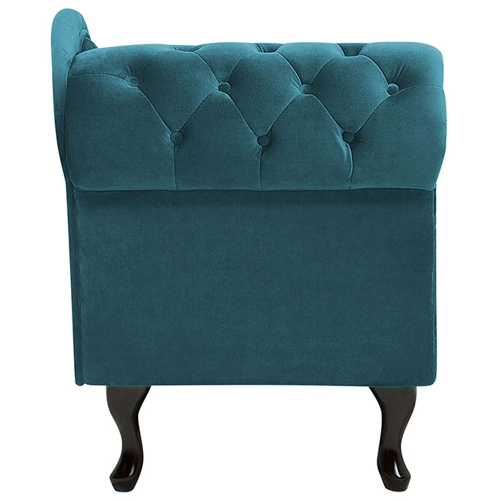 Chaise longue Foglia di tè Velluto versione sinistra Abbottonato soggiorno