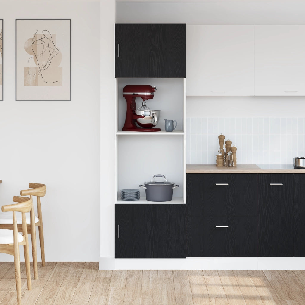 Armadio da Cucina  Quercia nera Legno ingegnerizzato