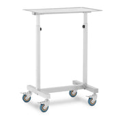 Tavolo Mayo - su ruote - 600 x 400 mm - regolabile in altezza - acciaio inox / gomma 14_0007640