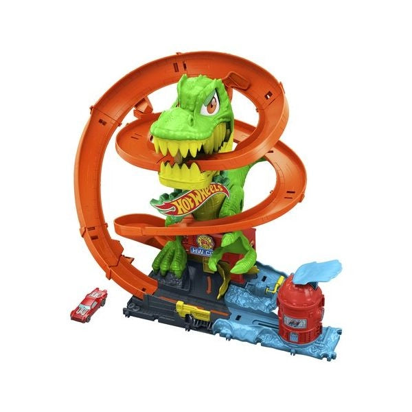 Playset pista city t-rex battaglia infuocata mattel jbm73 hot wheels