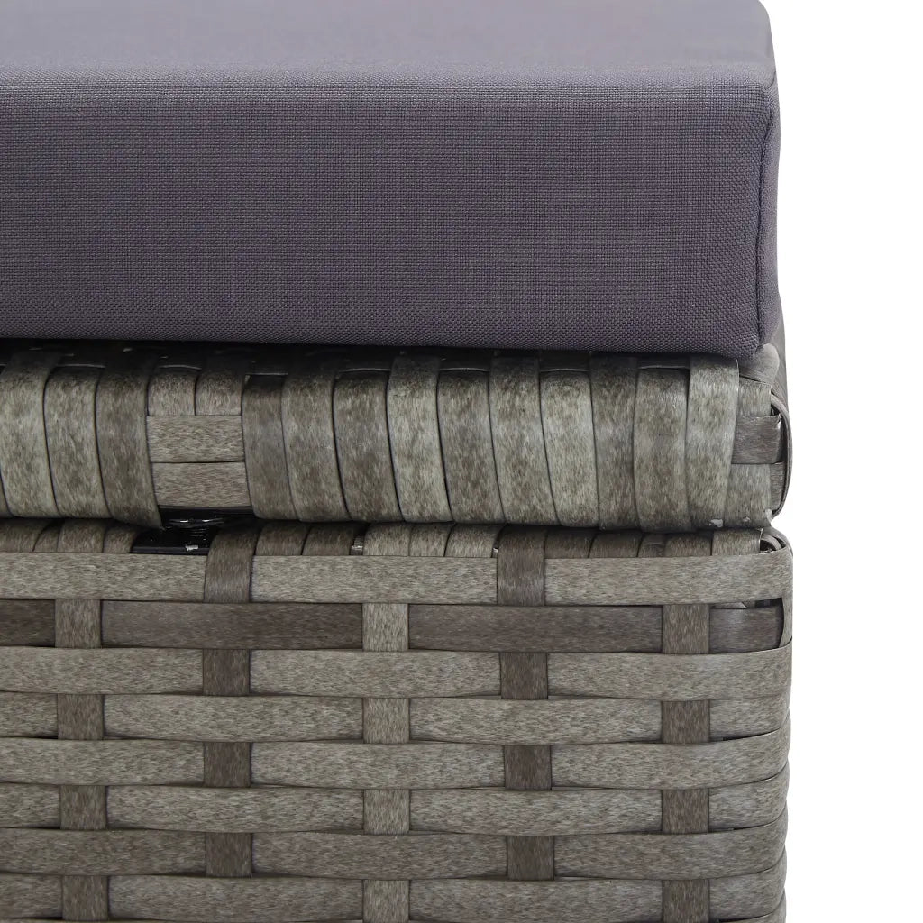 Set da Pranzo da Giardino 13 pz Polyrattan e Acacia Antracite 46371
