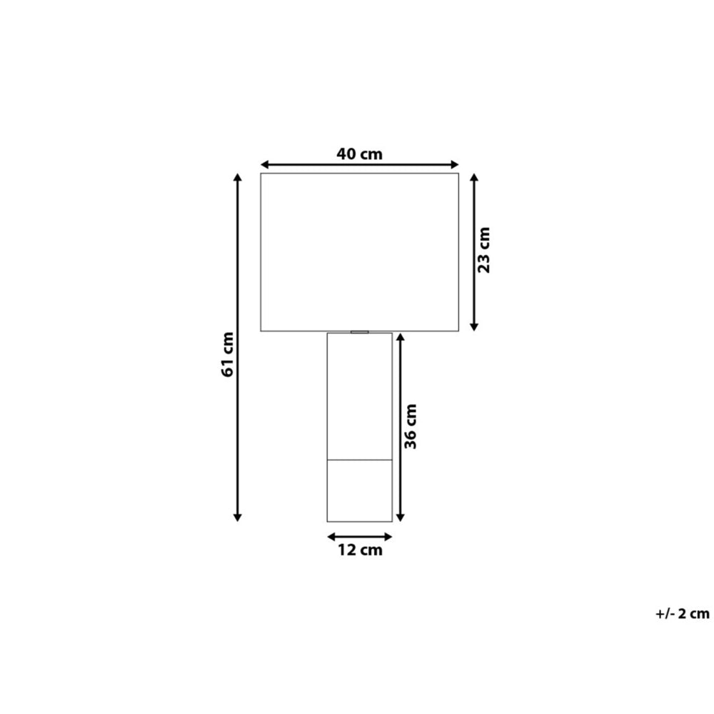 Lampada da Tavolo Comodino Grigio Chiaro Base Rotonda Tessuto Nero Paralume Rotondo Tamburo