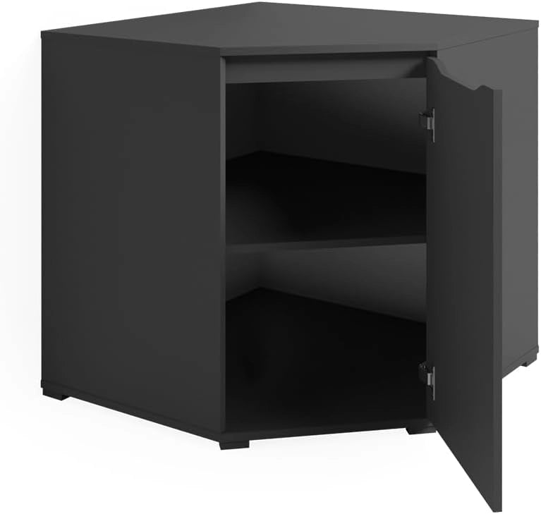 Credenza Ruben, Antracite, 78 x 76.6 cm, adatto per la conservazione di abbigliamento e tessuti