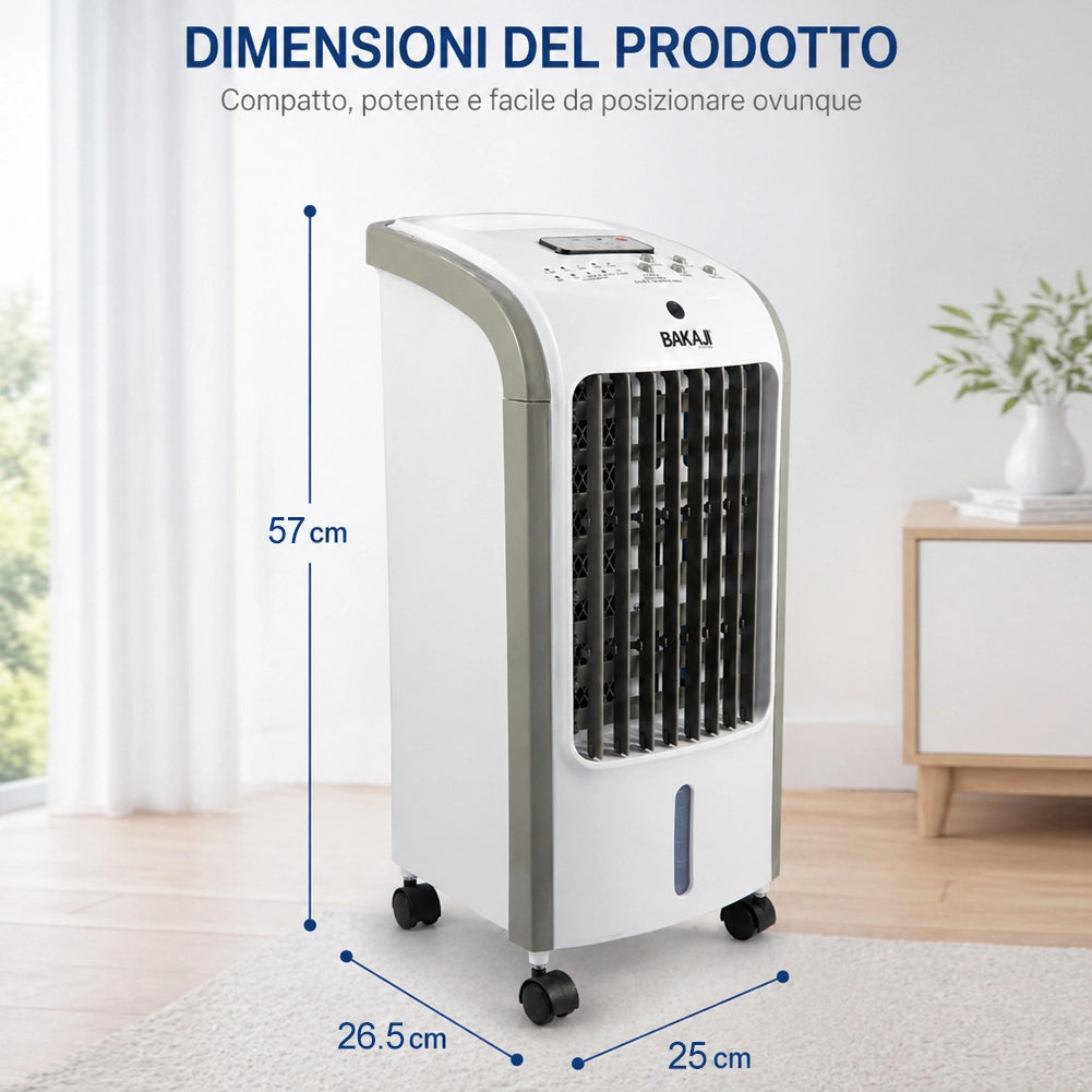 Raffrescatore Aria Air Cooler Ventilatore con Serbatoio Ghiaccio e Telecomando