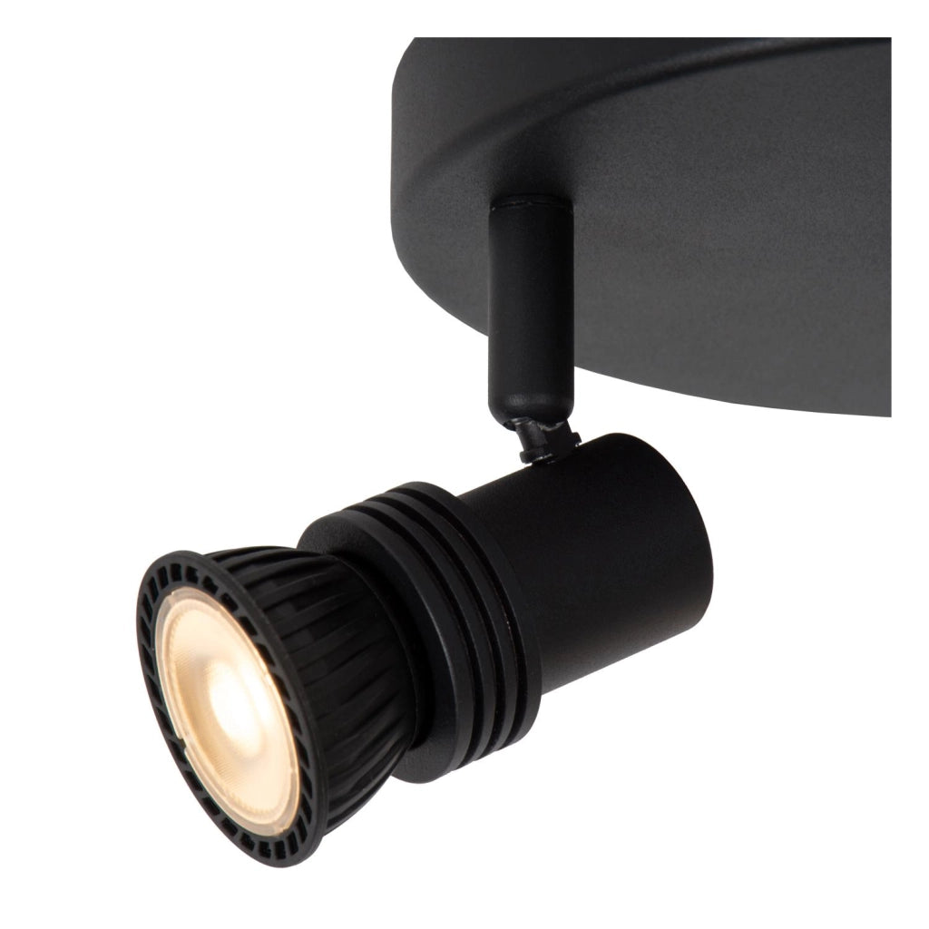 Faretto da soffitto industriale 3x GU10 nero KIANTI Lucide