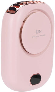 Mini Ventilatore Portatile a Mano - 3 Velocità - Rosso - Ricarica USB - Raffreddamento - Adatto per Casa e Viaggi