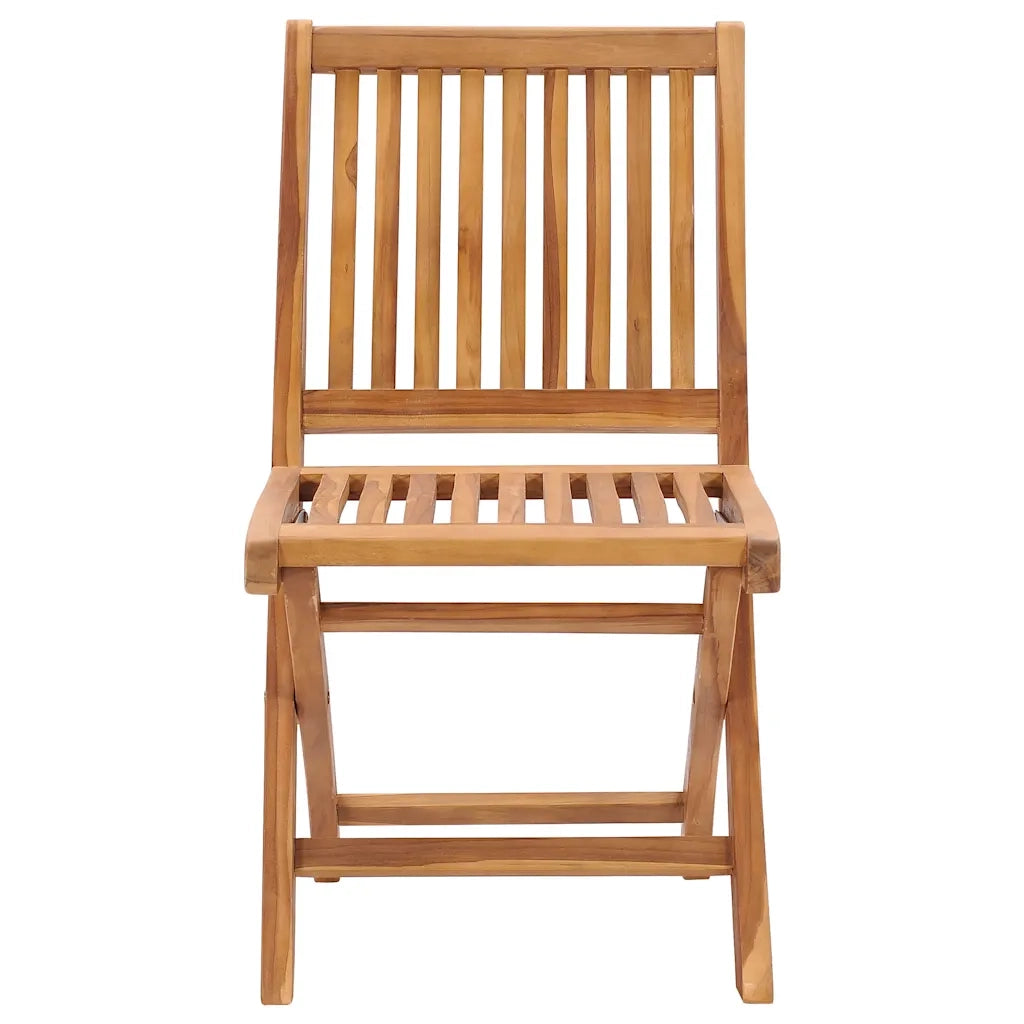 Sedie da Giardino Pieghevoli 4 pz in Legno Massello di Teak 3072804