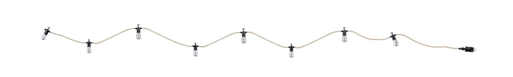 Ghirlanda LED integrato EMBER RL 6 m 8 luci nera IP44