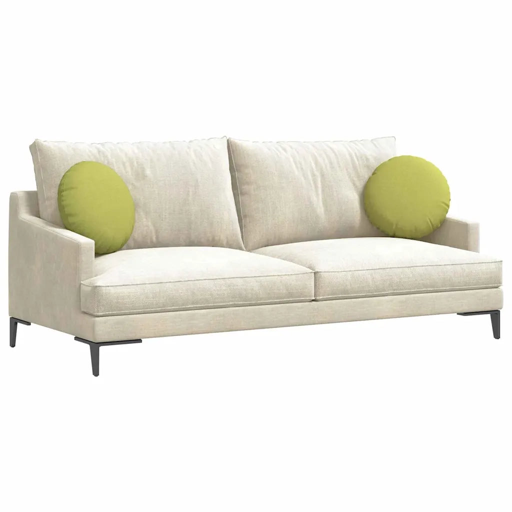 Cuscini per Seduta 2 pcs Verde chiaro Ø40 x 13 cm Tessuto 42014130