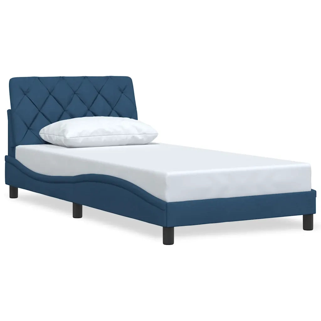 Giroletto senza Materasso Blu 100x200 cm in Tessuto 3310586