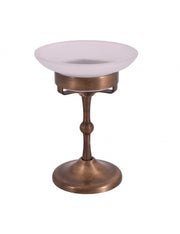 MORAVA portasapone da tavolo retrò in ottone bronzo 10,9x 15 cm