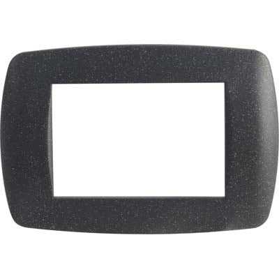 PLACCA COPRIFRUTTI MILLENIUM MARLANVIL - NERO FLASH POSTI 3 MM 122X83- 15 pezzi