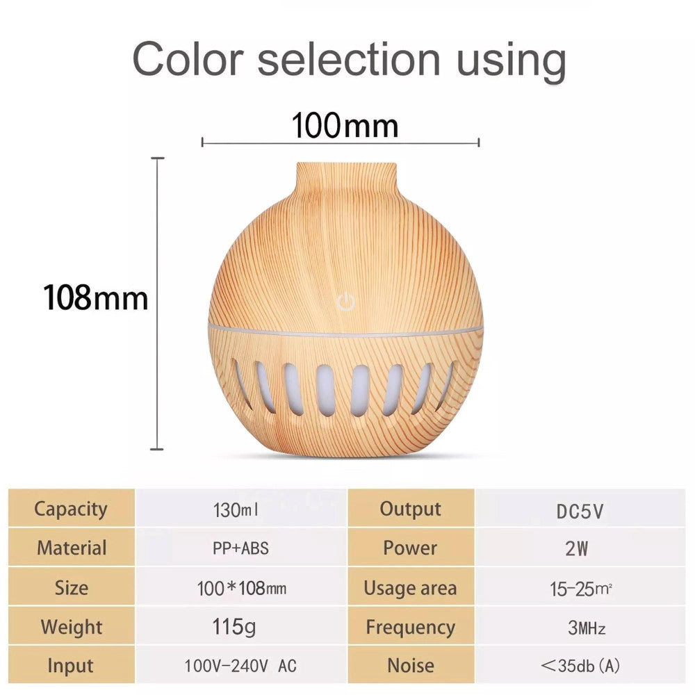 Trade Shop - Umidificatore Ultrasuoni Diffusore Di Aromi Oli Essenziali Per Aromaterapia Anf1 -