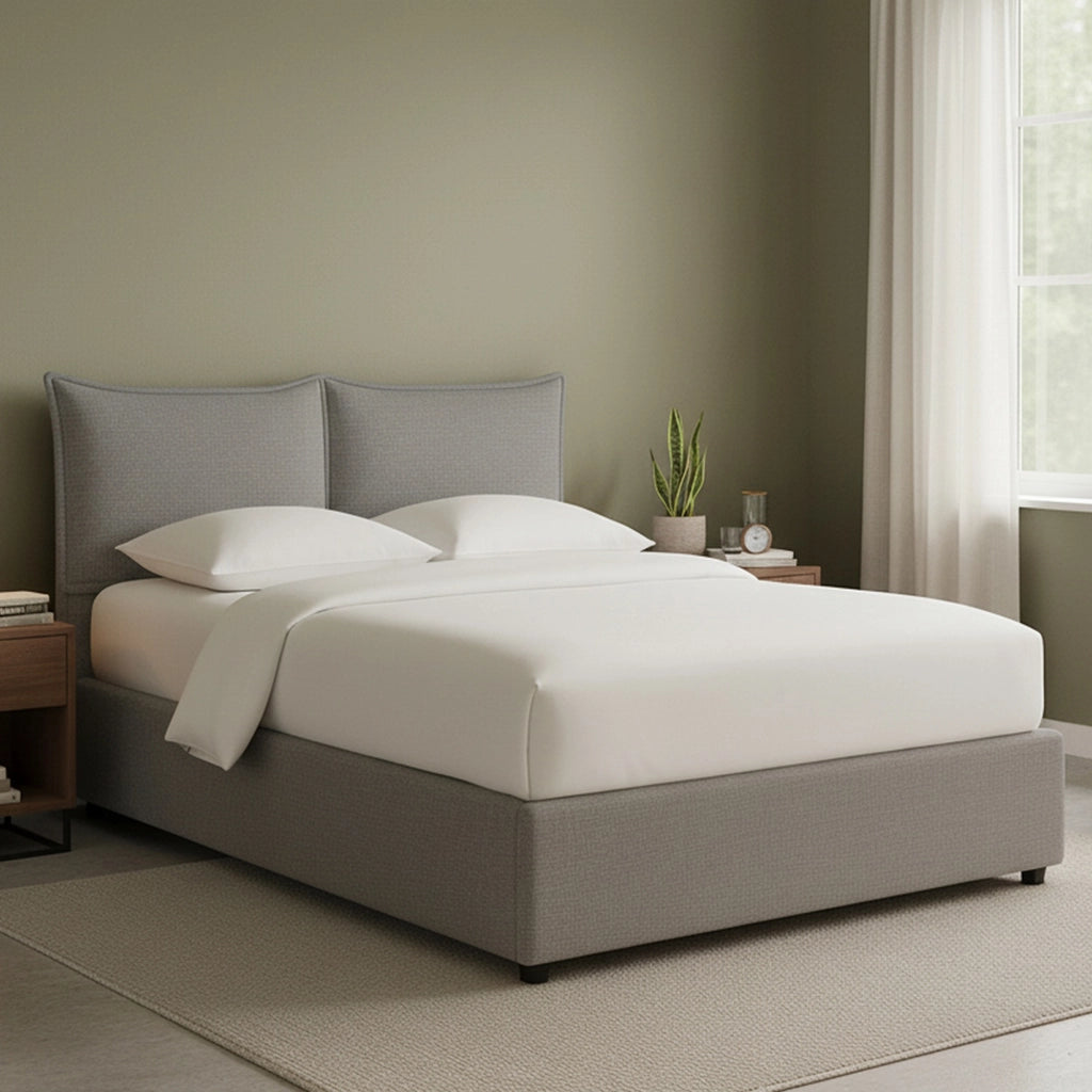 Malton, Letto Piazza e Mezza Sfoderabile Made in Italy, Grigio Cenere