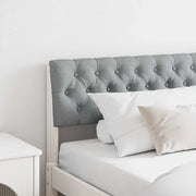 Testiera imbottita-Testiera con Cuscini-Testata Grigio chiaro 180 cm Pino massello 958853