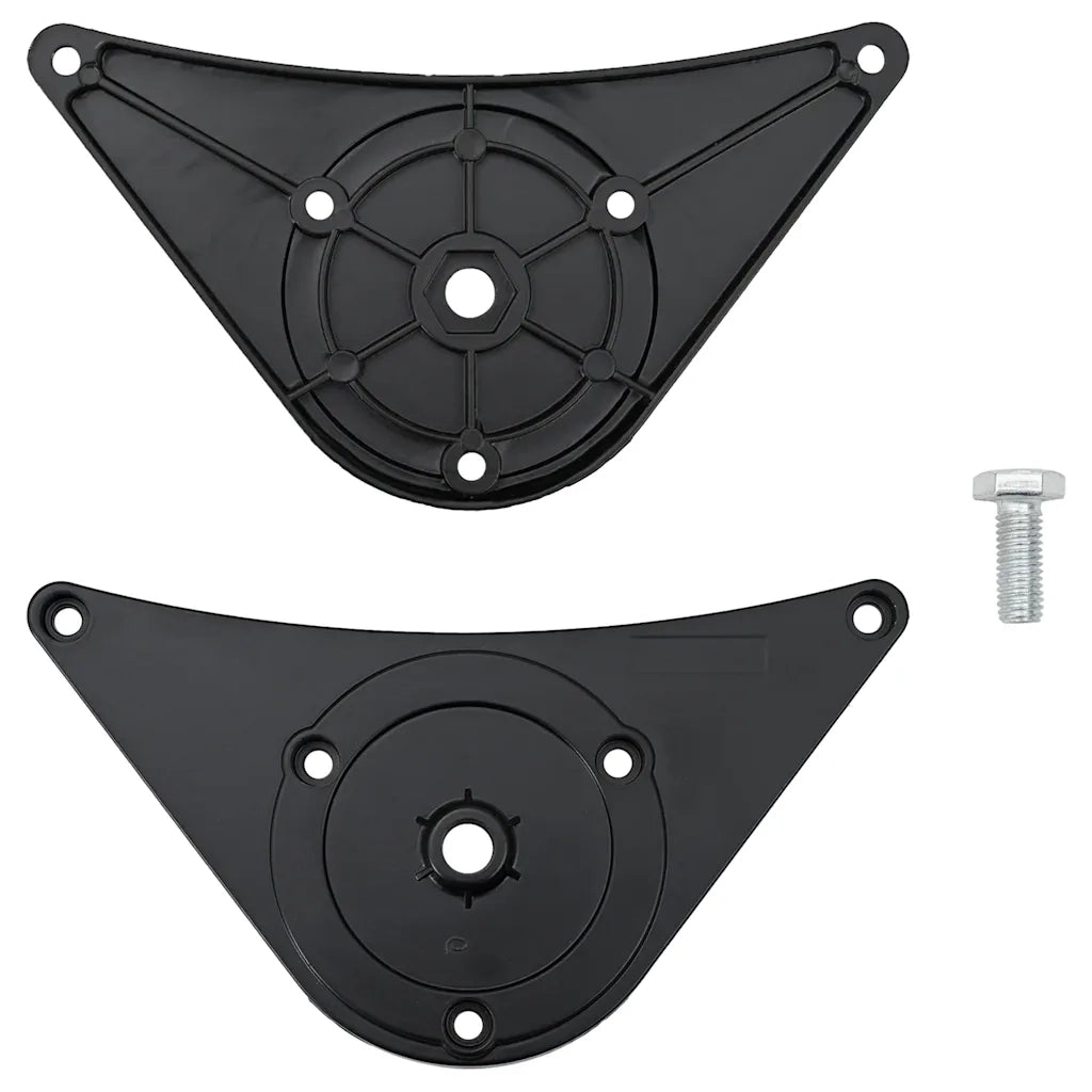 Set Gambe per Tavolo 4 pz Nere Regolabili in Altezza 710 mm 242148