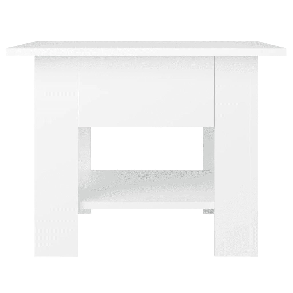 Tavolino da Salotto Bianco 55x55x42 cm in Truciolato 810262