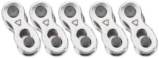Accessori per bicicletta - 5 pezzi - Catena - Acciaio di alta qualità - Resistente allo shock - Inox - Facile da utilizzare - Resistenza di trazione fino a 950 kg