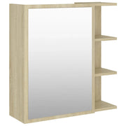 Mobiletto specchio da bagno 62,5 x 20,5 x 64 cm truciolare rovere 02_0006684