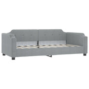 Letto singolo | Letto per adulti | Letto da Giorno Grigio Chiaro 90x200 cm in Tessuto