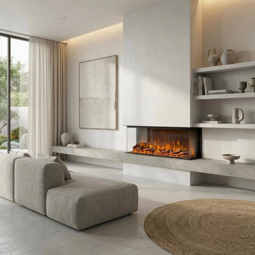 Sined Caminetto Adige Caminetto Elettrico Da Incasso e Appoggio Da 180 Cm Con Potenza 1500w Nero Camino Da Interno Effetto Fiamma 6 Intensita Telecomando Struttura a Pannelli Laminati a Freddo