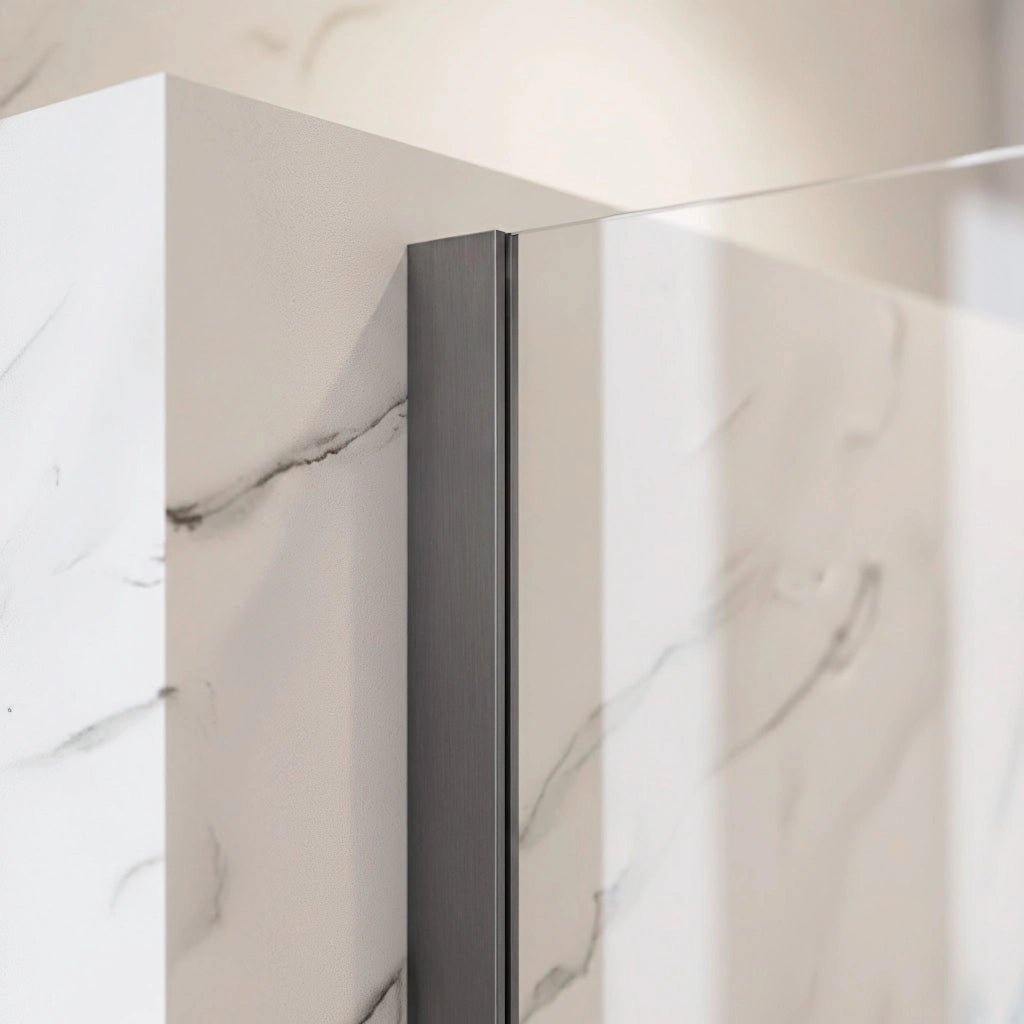 Parete Doccia Rea Flexi Transparent / Titan 100