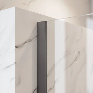 Parete Doccia Rea Flexi Transparent / Titan 100