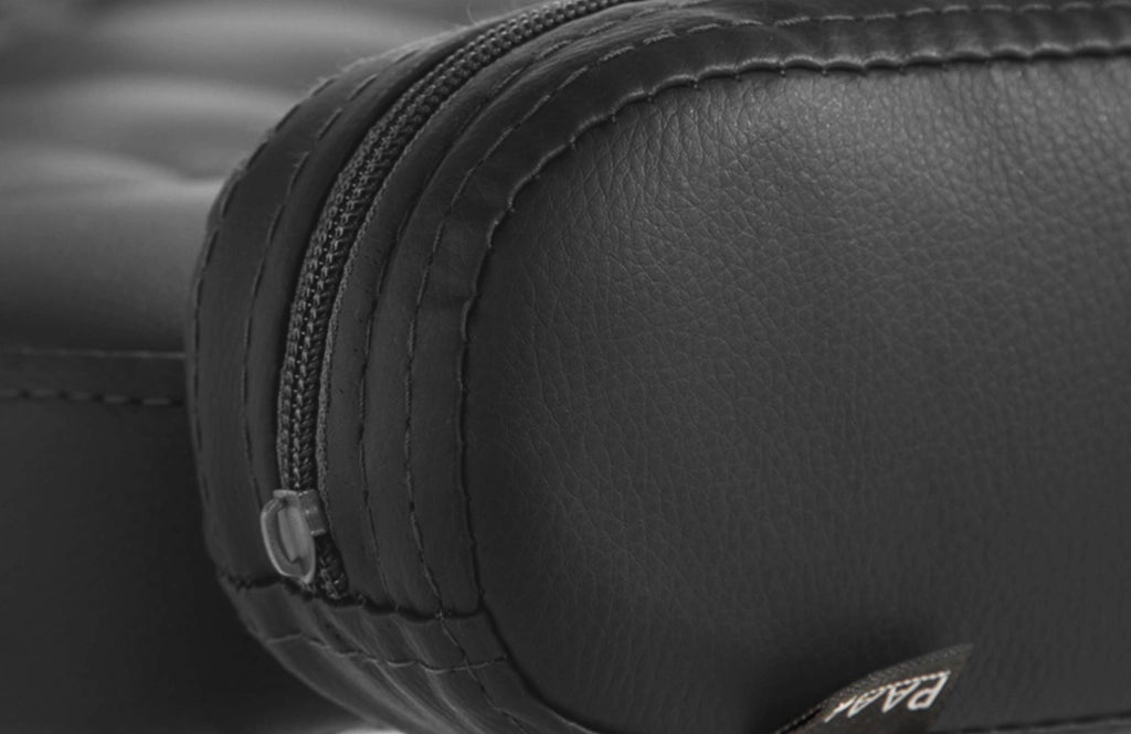 Sgabello Dublin in similpelle nero,nero