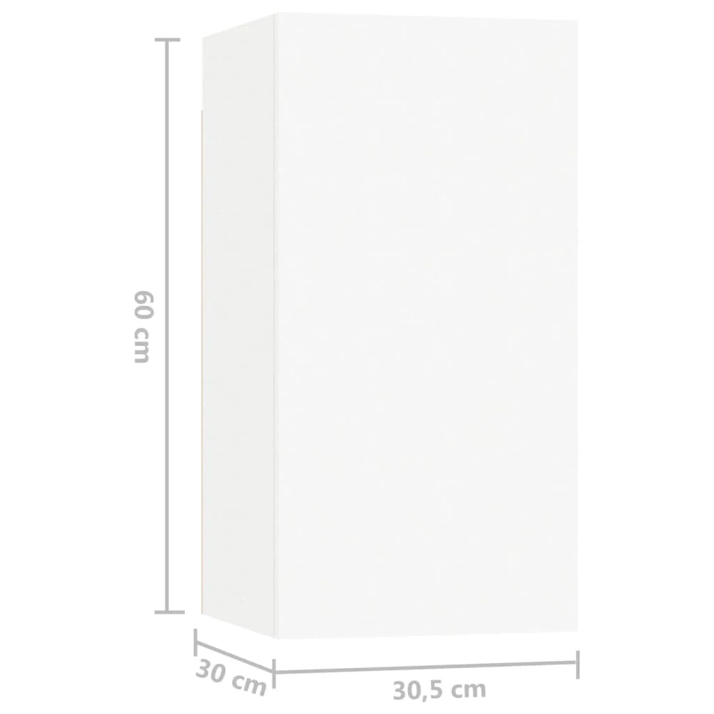 Set di mobili da 8 pezzi tra cui armadio credenza mobile TV televisore per soggiorno camera da letto salotto legno ingegnerizzato bianco 02_0025227