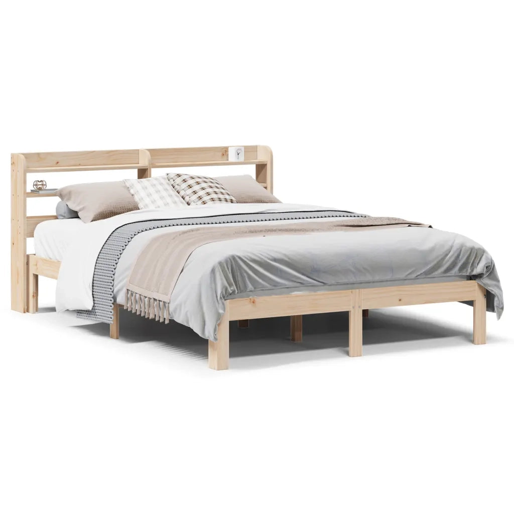 vidaXL Giroletto con Testiera 140x200 cm in Legno Massello di Pino