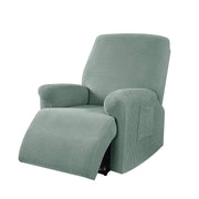 Copripoltrona jacquard elasticizzato per poltrona reclinabile relax con tasche Verdesalvia