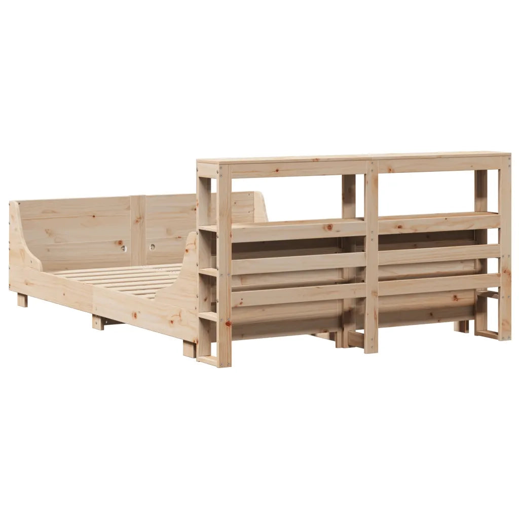 vidaXL Letto senza Materasso 140x200 cm in Legno Massello di Pino