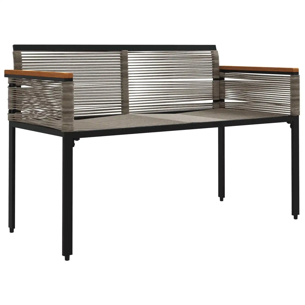 Panchina da esterno Grigio e Blu Navy 117 x 54 x 74.5 cm 42025241