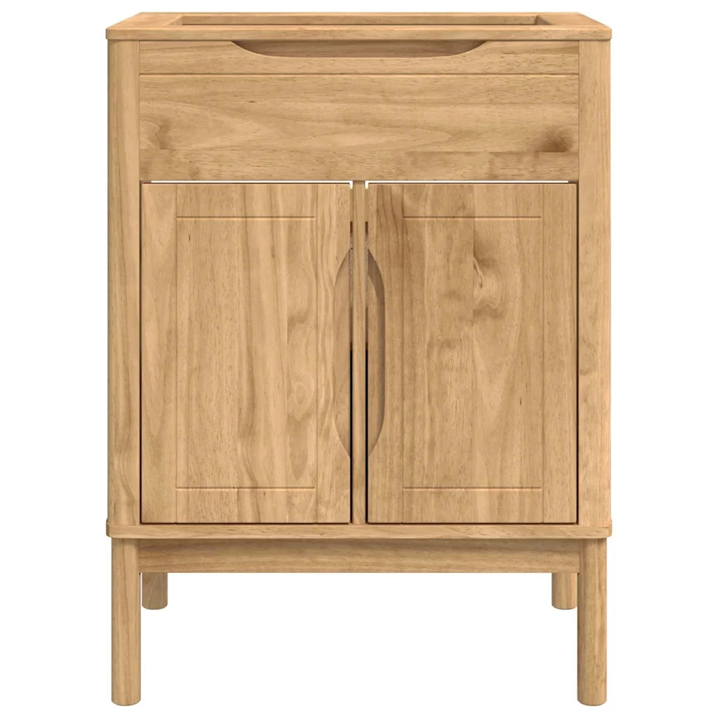 Armadio per Lavabo da Bagno FLORO Cera marrone 60 x 40 x 80 cm