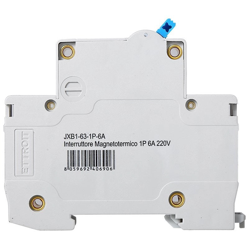 Interruttore Magnetotermico Automatico 1P 6A 6000A 220V Salvavita Stotz Occupa 1 Modulo DIN