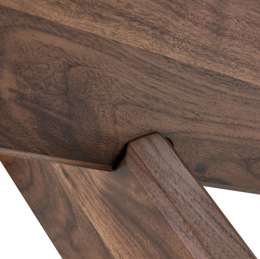 Tavolino da caffè rotondo 88.5x88.5x12.5 cm con piano in vetro temperato; MDF e vetro noce