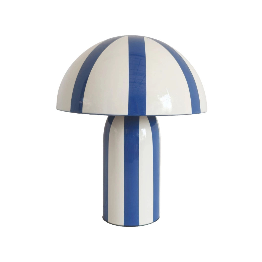 Lampada da tavolo da interno in metallo ø20cm, blu