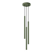 Lampada a sospensione Pastelo Ocean Green a 3 luci, in acciaio, moderna e regolabile