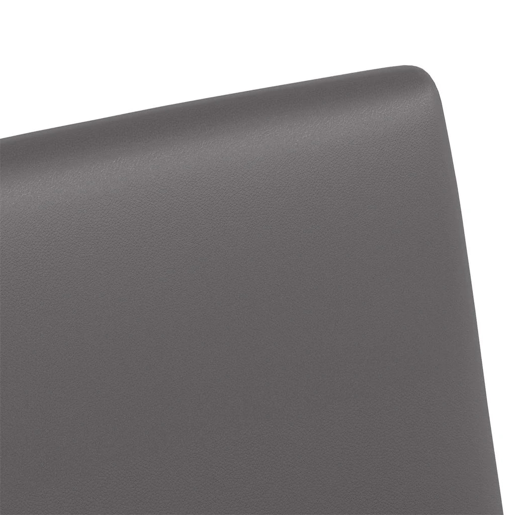 Sedie da Pranzo con Ruote 2 pcs Grigio 57 x 66 x 94 cm 42017819