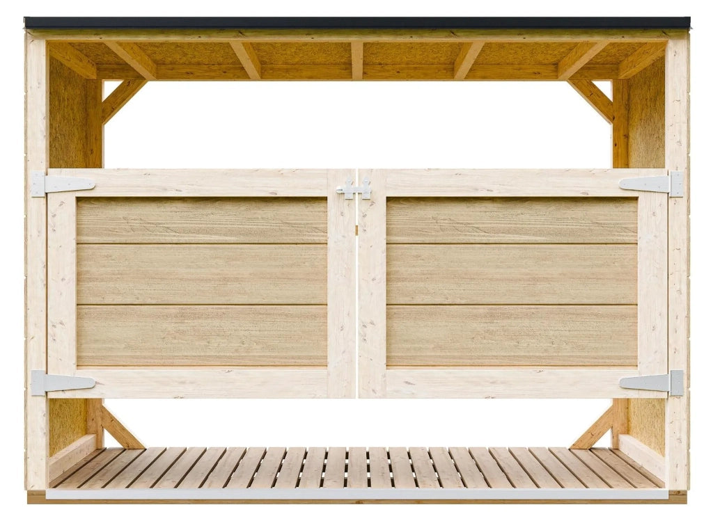 Casetta da giardino per bidoni spazzatura 3x240L - Timbela M982A