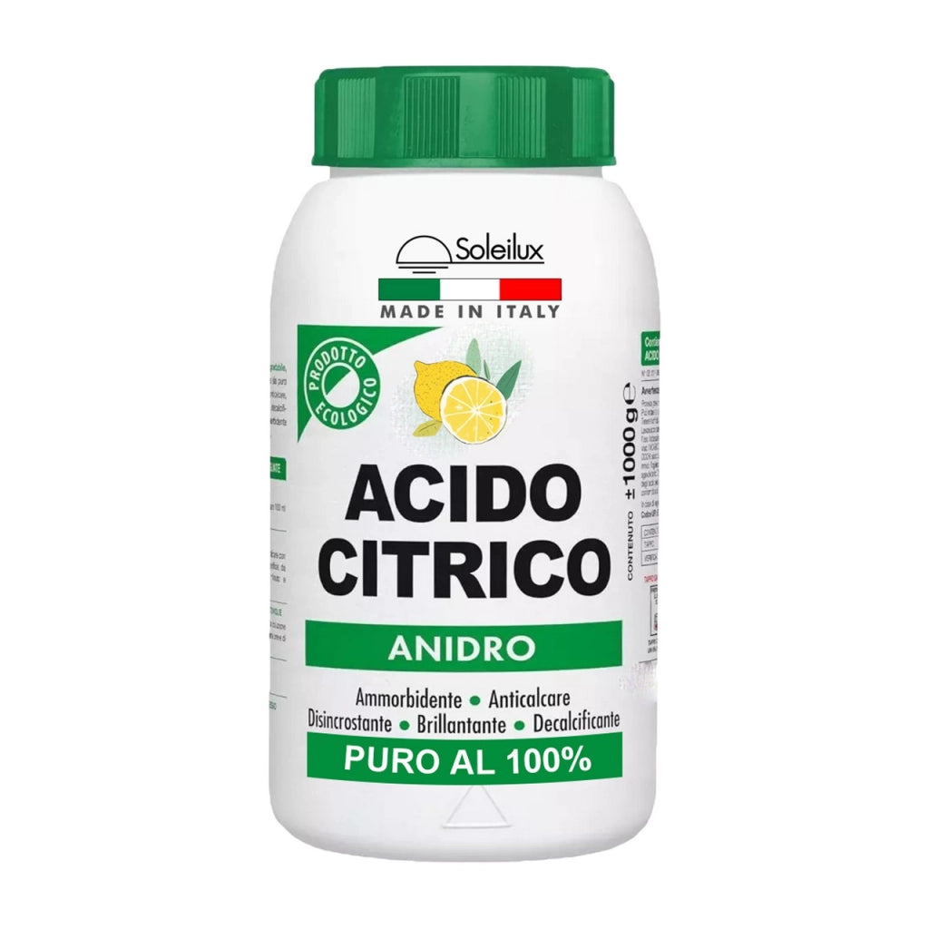 1X Acido Citrico Anidro 1kg Prodotto Ecologico