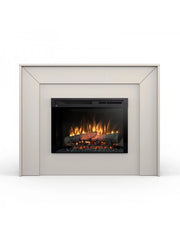 Camino Elettrico Riscaldante Da Pavimento Autoportante a LED - ZUNI 26" - 120,2 x 96 x 27,5  - Cashmere