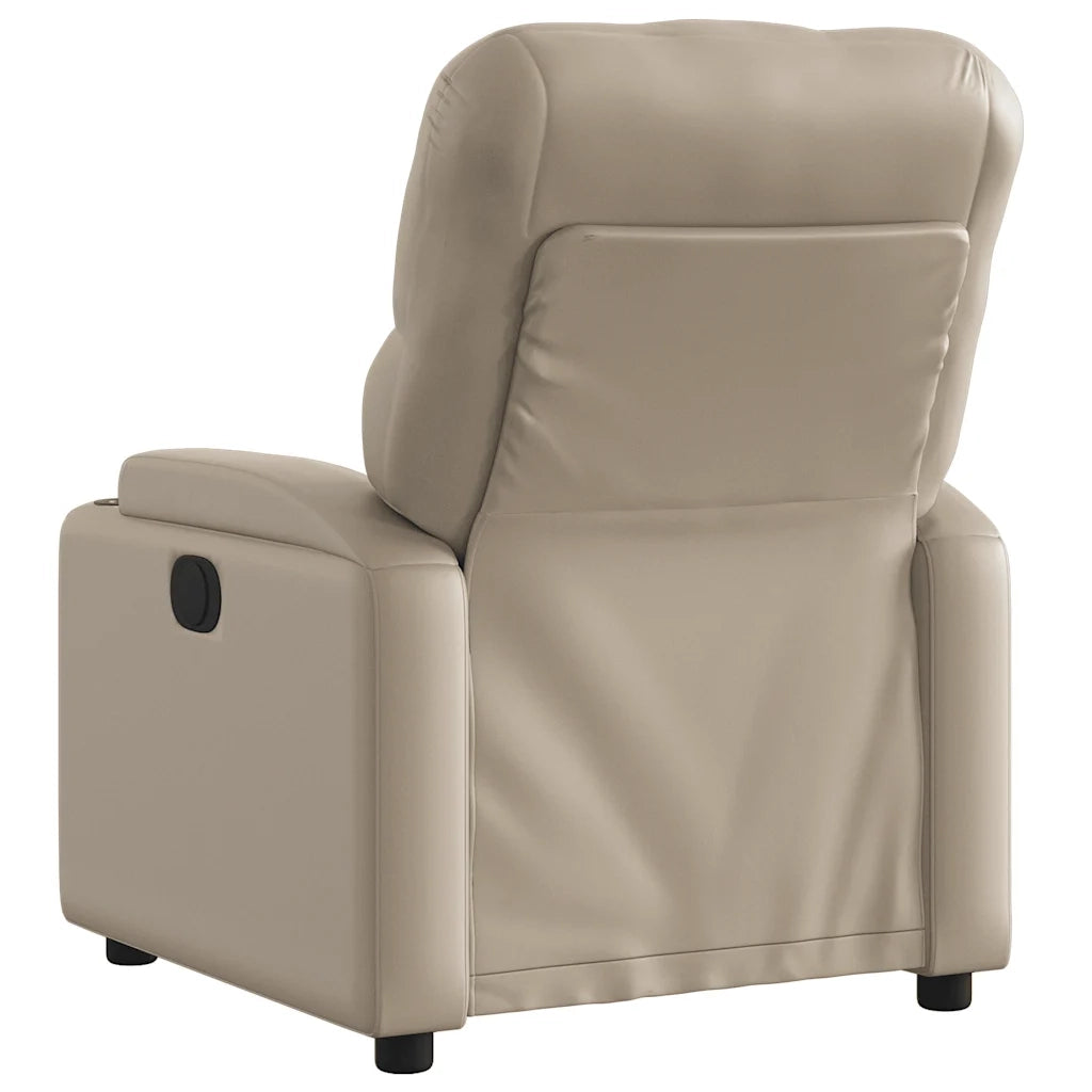 Poltrona Reclinabile Elettrica Cappuccino in Similpelle 3204764
