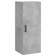 Mobiletto a muro di design pratico e funzionale dimensioni 34,5 x 34 x 90 cm realizzato in legno composito color grigio cemento codice 02_0048662.