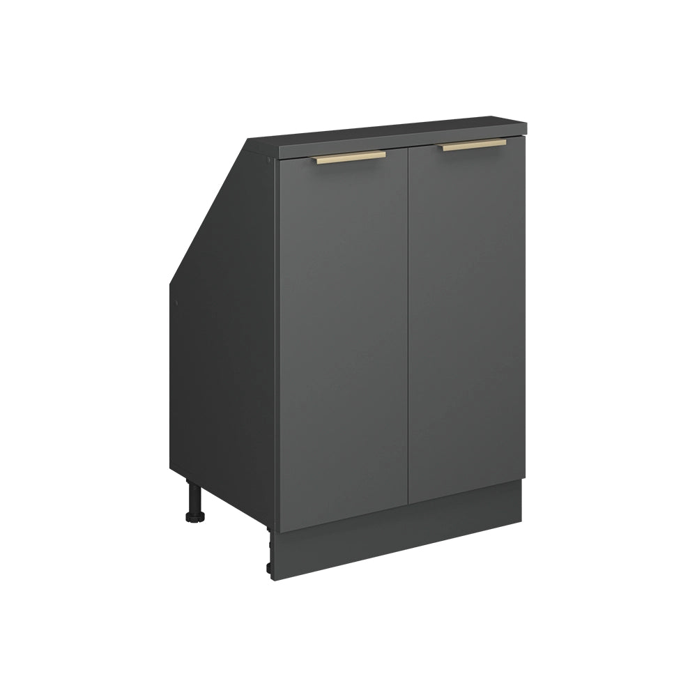 Mobile sottotetto Rion Antracite-oro/Antracite 60 x 83.8 cm con 2 porte Vicco