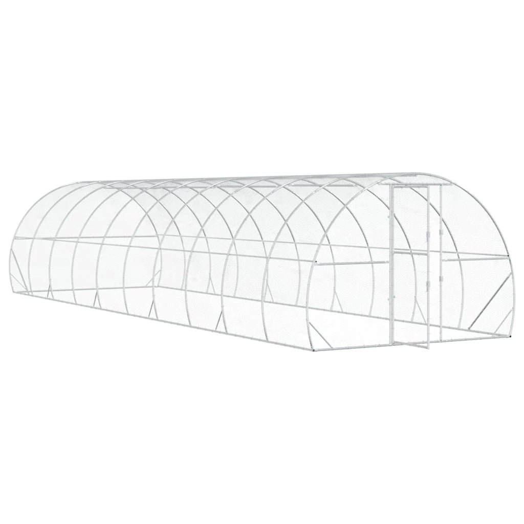 Pollaio Argento 1000 x 300 x 200 cm Acciaio zincato 3434694