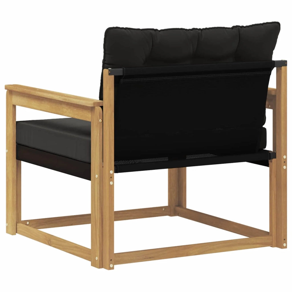 Set di divani da esterno-Sofa da giardino Legno di Acacia Massello e Textilene 652872