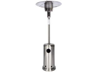 OMBRELLO TERMICO A INFRAROSSI 12 KW INOX  misure ø cm.82x230h.  peso kg.22    SYNTESY