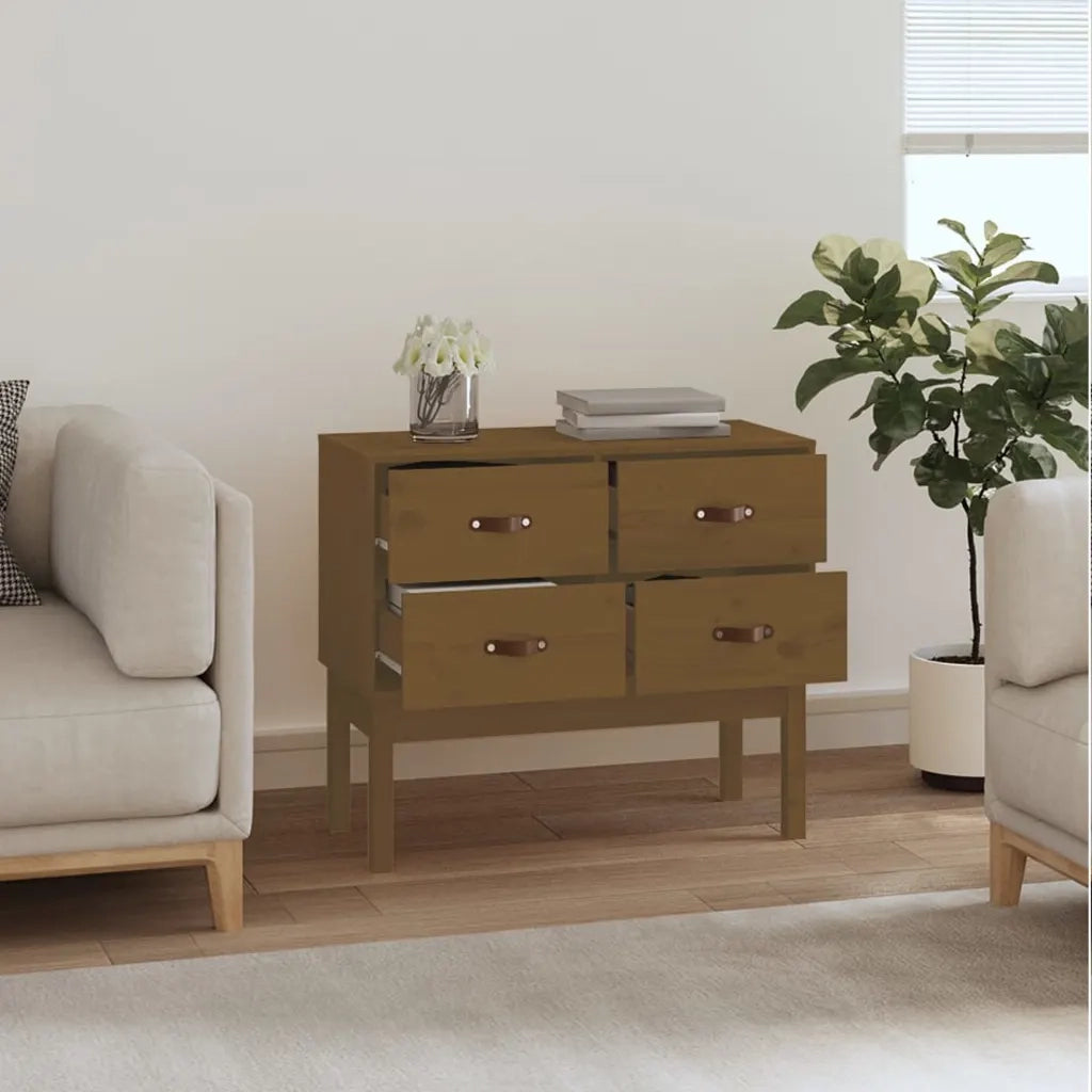 Tavolo Consolle Ambra 90x40x78 cm in Legno Massello di Pino 821742