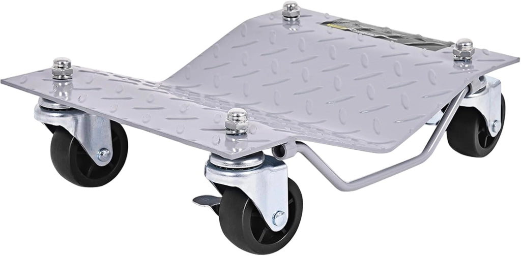 Carrelli di movimentazione auto 4 pezzi, capacità 680 KG/PCS, piattaforma 40,5 X30 CM, con ruote universali e comoda maniglia, aiuto per la manovra automobilistica per garage, casa
